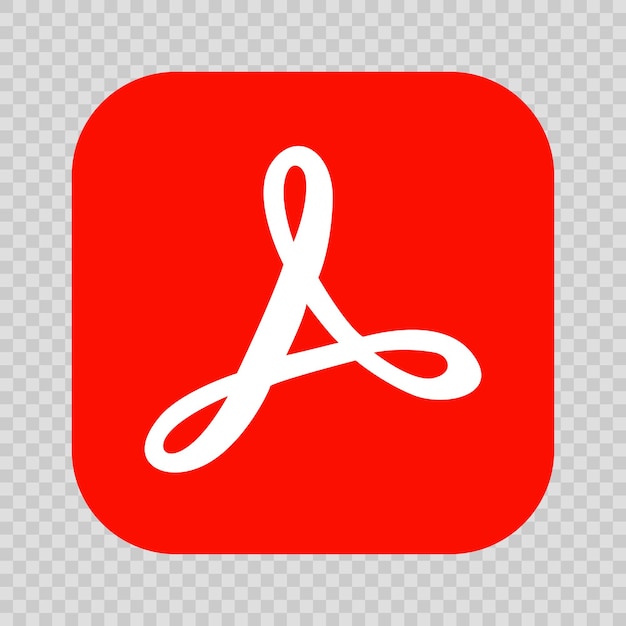 Vibrant Adobe Acrobat Logo on Striking Red Background | Jiffy Designs