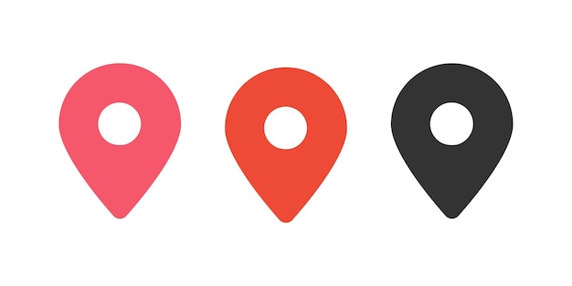 Vibrant Map Marker Icons in Minimalist Geometric Style | Jiffy Designs