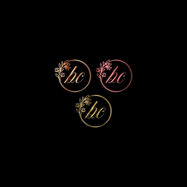 Elegant Floral Monogram Symbols on Dark Background | Jiffy Designs