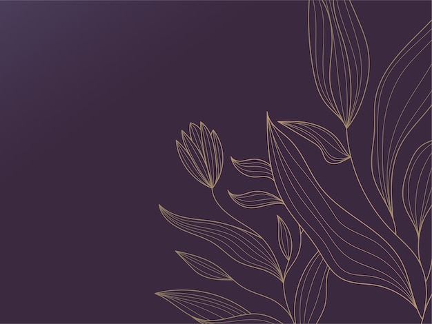 Elegant Floral Silhouettes on Regal Purple Background | Jiffy Designs