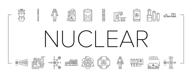 Comprehensive Nuclear-Themed Icon Collection Showcasing Diverse ...