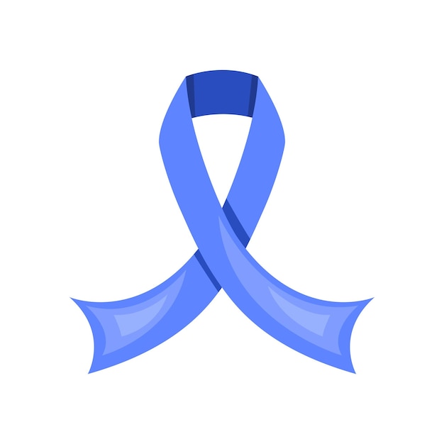 Vibrant Blue Ribbon Symbol of Awareness and Support | Jiffy Designs