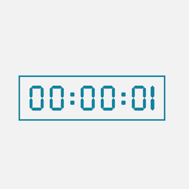 Digital Countdown Timer Display with Minimal Design | Jiffy Designs
