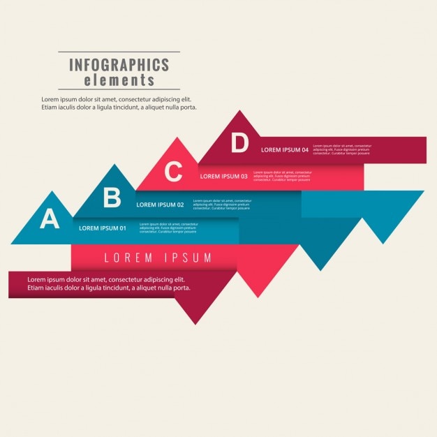 Vibrant Geometric Arrow Infographic with Labeled Sections | Jiffy Designs