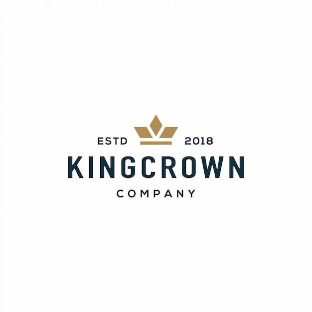 Elegant Golden Crown Logo for Prestigious Company | Jiffy Designs