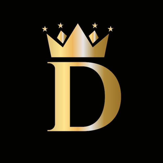 Regal Golden Crown with Shimmering Stars on Elegant Black | Jiffy Designs