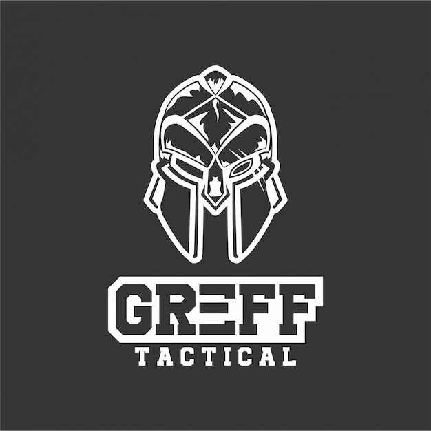 Greff Tactical Logo - Spartan Warrior Helmet Graphic Design | Jiffy Designs