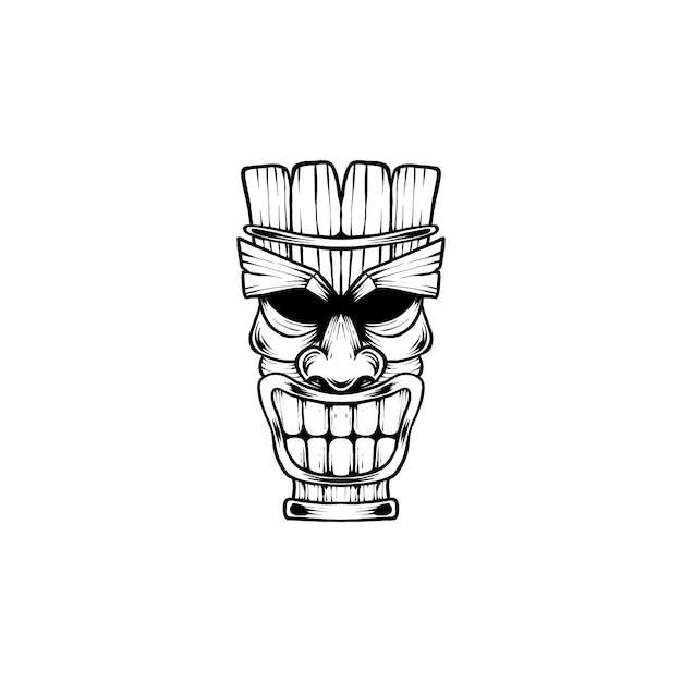 Captivating Tribal Tiki Mask with Vibrant Detailing | Jiffy Designs