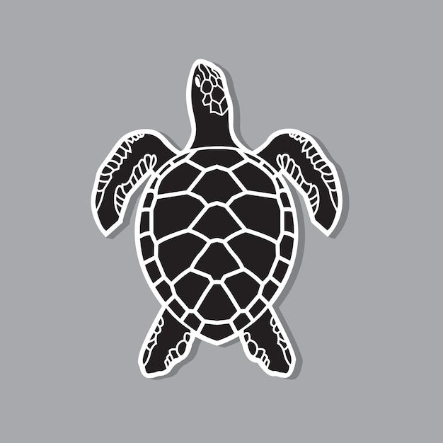 Captivating Mosaic Sea Turtle Silhouette | Jiffy Designs