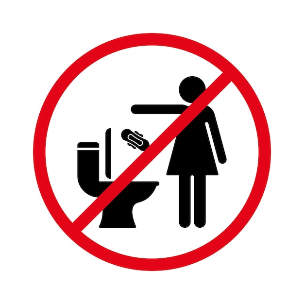 Prohibition Symbol for Littering and Improper Restroom Use | Jiffy Designs