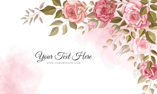 Elegant Pink Roses Bouquet with Soft Floral Background | Jiffy Designs