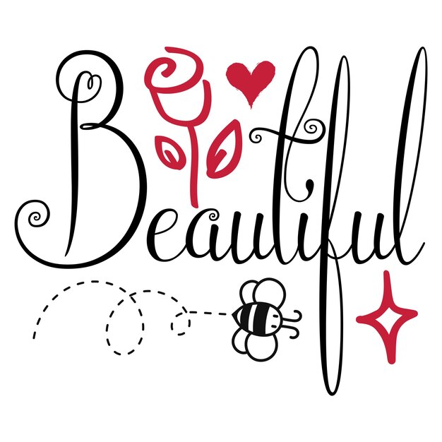Whimsical Lettering with Hearts and Stars | Jiffy Designs