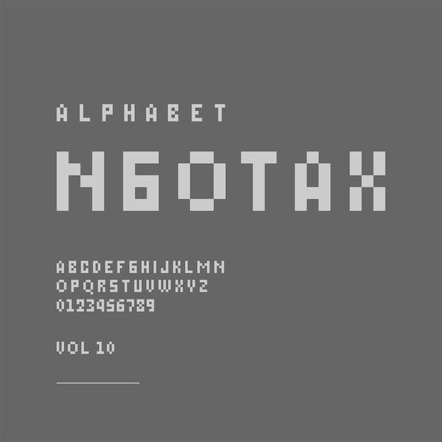 Retro Pixel Art Alphabet: Stylized Typography Design | Jiffy Designs