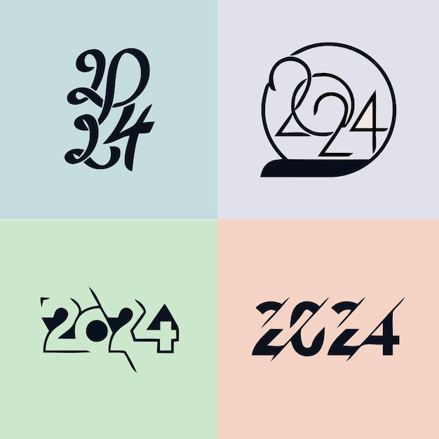 Stylized Numerical Designs in Minimalist Pastel Tones | Jiffy Designs