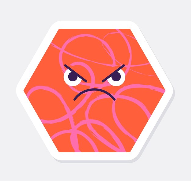 Angry Octopus with Vibrant Geometric Patterns | Jiffy Designs