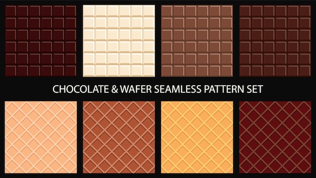 Delectable Chocolate and Wafer Seamless Pattern Collection | Jiffy Designs