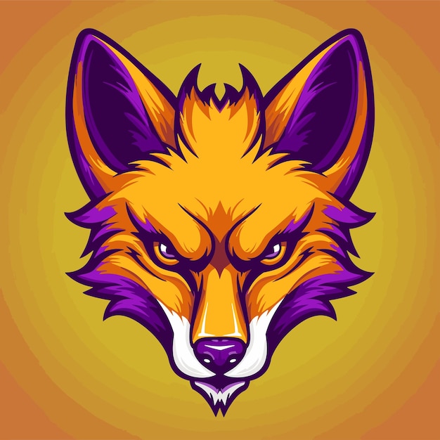 Fierce and Vibrant Fox Mascot Illustration | Jiffy Designs