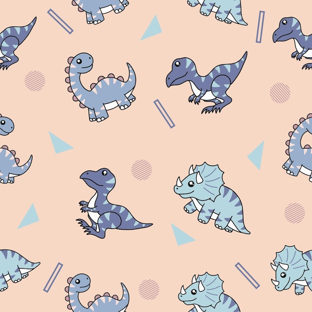 Adorable Dinosaur Collection: Playful Prehistoric Patterns | Jiffy Designs