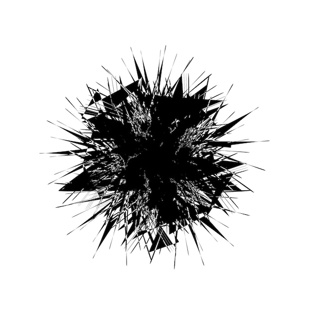 Shattered Darkness: An Explosive Abstract Artwork | Jiffy Designs