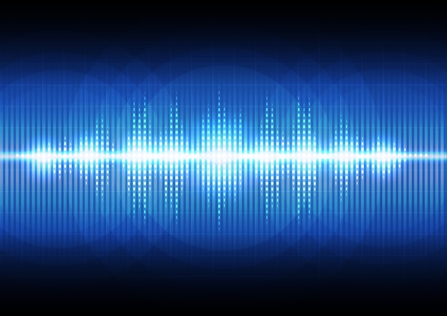 Pulsing Waves of Bright Blue Digital Lights | Jiffy Designs
