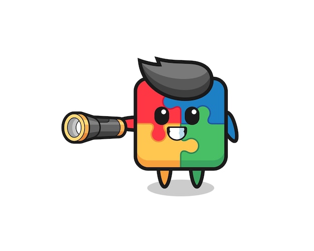 cute-puzzle-piece-character-exploring-with-telescope-jiffy-designs