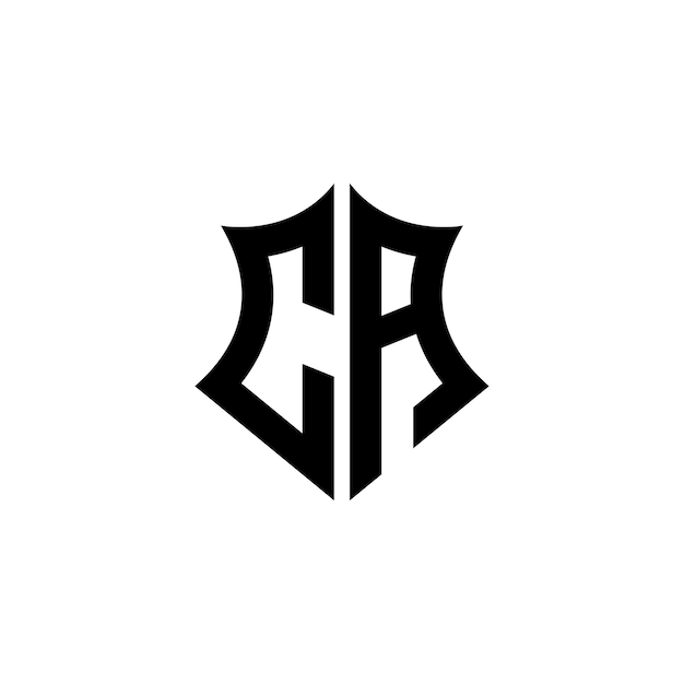 Striking Monogram Shield Emblem in Bold Lettering | Jiffy Designs