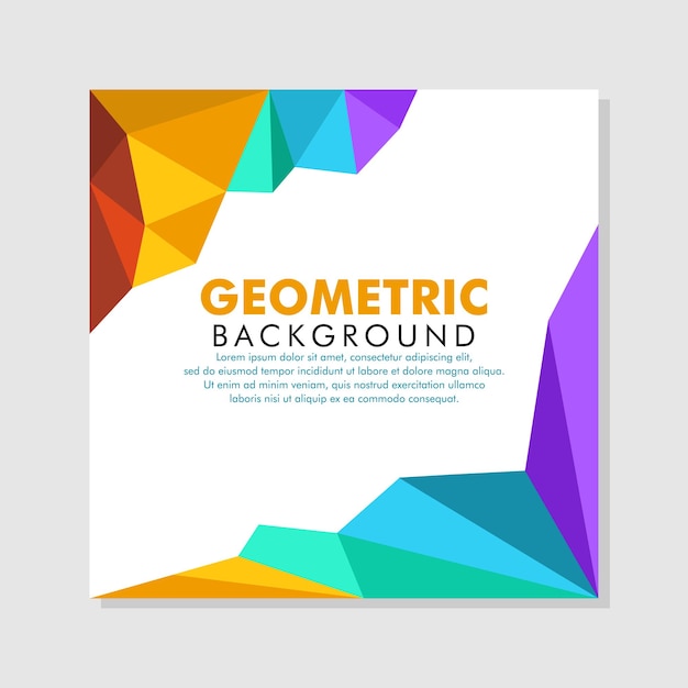Vibrant Geometric Shapes Create Dynamic Backdrop | Jiffy Designs
