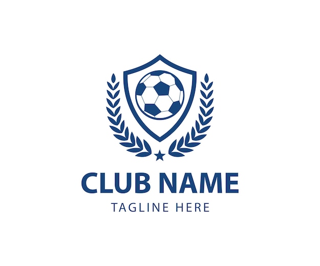 Emblematic Soccer Club Badge with Laurel Wreath | Jiffy Designs