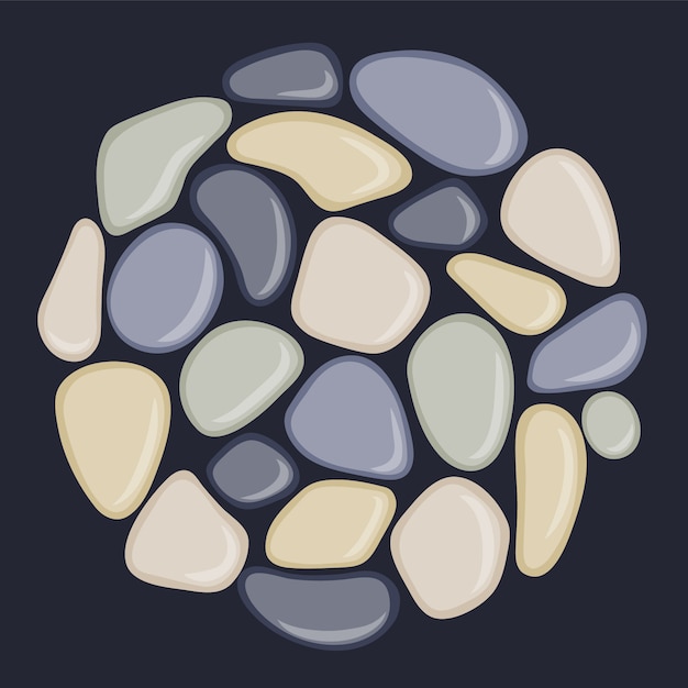 Assorted Smooth Pebbles in Neutral Tones | Jiffy Designs