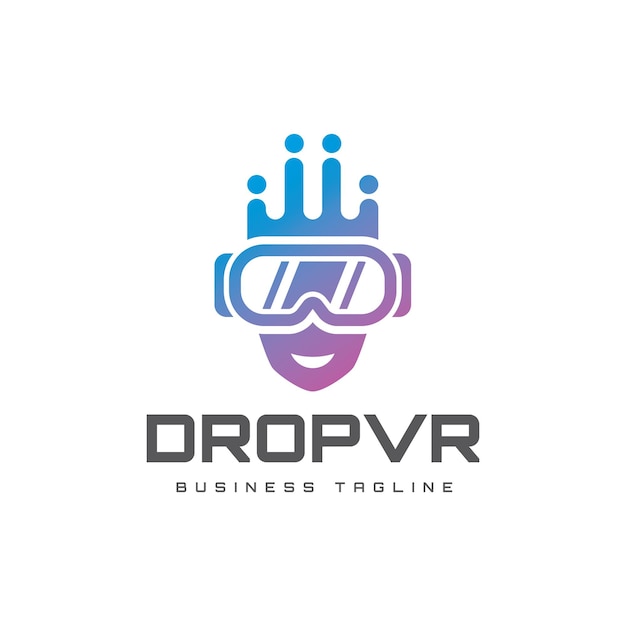 Innovative Virtual Reality Logo Design with Vibrant Shapes | Jiffy Designs