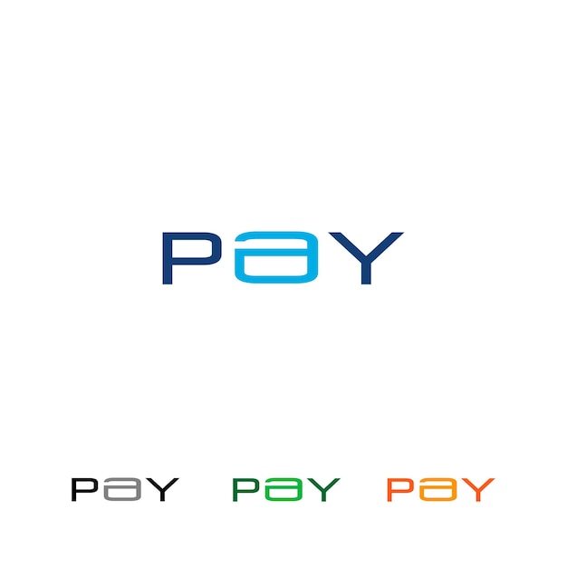 Vibrant Pay Logo with Overlapping Lettering Design | Jiffy Designs