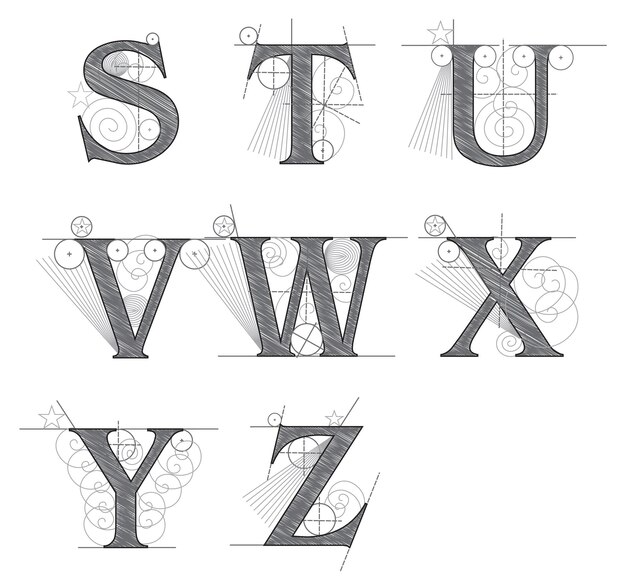 Intricate Mechanical Alphabet: Gears, Cogs, and Vintage Style | Jiffy ...