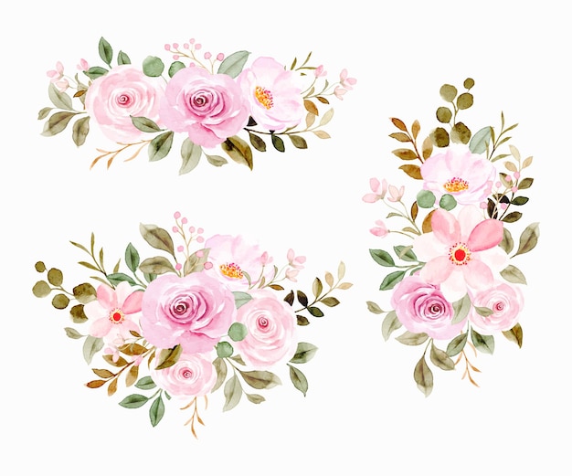 Delicate Floral Bouquets with Soft Pink Roses and Greenery | Jiffy Designs
