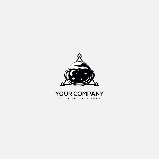 Cosmic Exploration Logo with Triangular Emblem and Text | Jiffy Designs