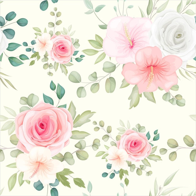 Delicate Floral Bouquet with Soft Pink Blooms and Lush Greenery | Jiffy ...
