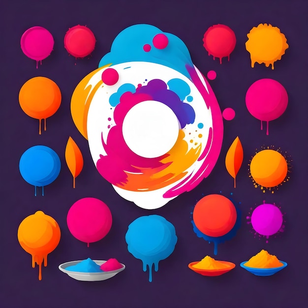 Vibrant Abstract Shapes and Splashes Collection | Jiffy Designs