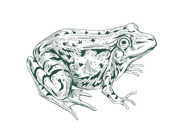 Detailed Illustration of a Vibrant Spotted Frog | Jiffy Designs