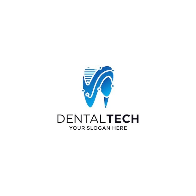 Sleek Dental Clinic Logo with Tooth and Wave Motif | Jiffy Designs