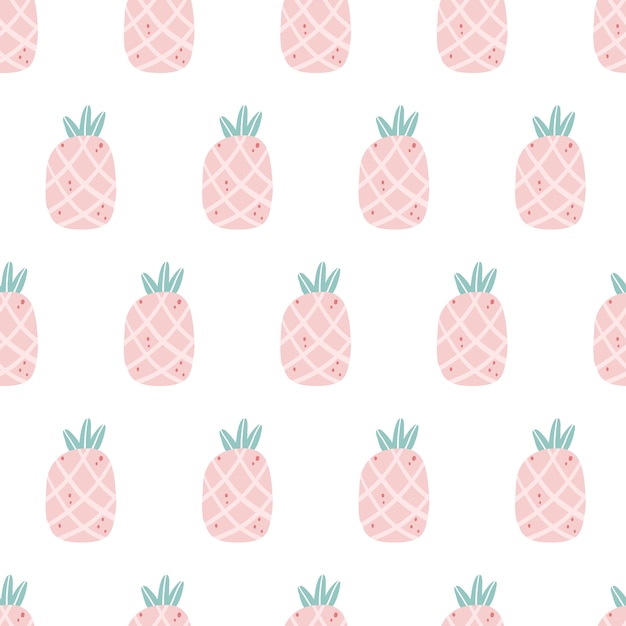 Charming Pineapple Pattern in Pastel Hues | Jiffy Designs