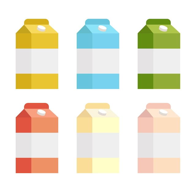 Vibrant Milk Carton Designs in Cheerful Colors | Jiffy Designs