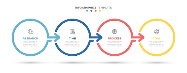 Colorful Circular Infographic with Concise Process Steps | Jiffy Designs