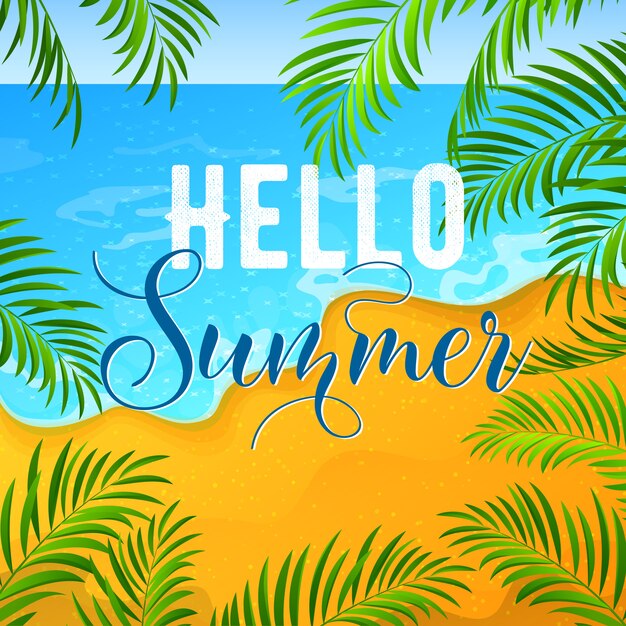 Vibrant Tropical Paradise: 'Hello Summer' Beckons | Jiffy Designs