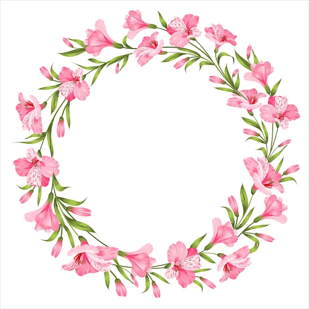 Vibrant Floral Wreath of Pink Blooms and Lush Greenery | Jiffy Designs