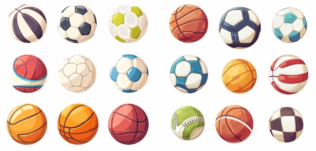 Vibrant Collection of Diverse Sports Balls and Spheres | Jiffy Designs
