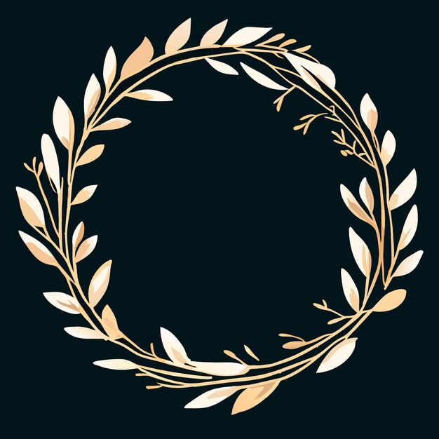 Elegant Laurel Wreath with Metallic Accents | Jiffy Designs