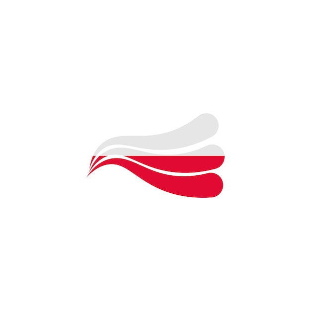 Vibrant Red and White Swoosh Design | Jiffy Designs