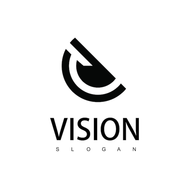 Striking Minimalist Vision Logo Design with Stylized Letter V | Jiffy ...