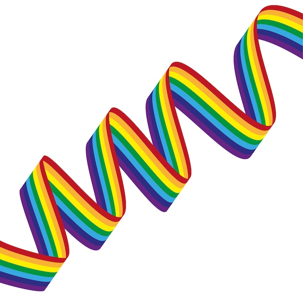 Vibrant Rainbow Swirling Ribbon Design | Jiffy Designs