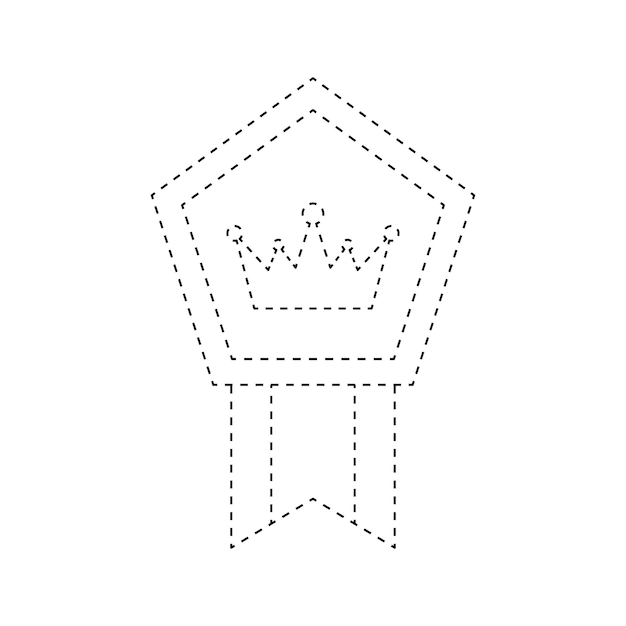 Regal Emblem with Elegant Crown Silhouette | Jiffy Designs