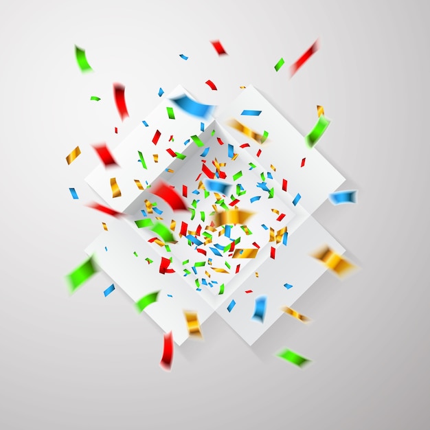 Vibrant Confetti Explosion of Colorful Shapes and Patterns | Jiffy Designs